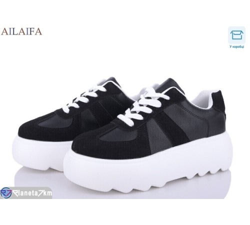 Кросівки жіночі на весну/осінь (6 пар р.36-41) чорний  "Latifa"