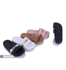 Шлепки жіночі на літо (6 пар р.36-41) мікс  "Ladmir"