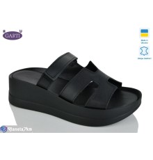 Шлепки жіночі на літо (6 пар р.36-40) чорний  "Garti"