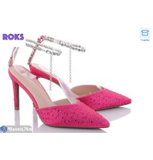 Босоніжки жіночі на літо (12 пар р.36-40) рожевий  "Roks"