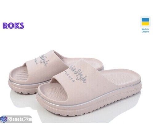 Шлепки жіночі на літо (8 пар р.37-40) рожевий  "Roks"