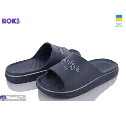 Шлепки чоловічі на літо (8 пар р.40-45) синій  "Roks"