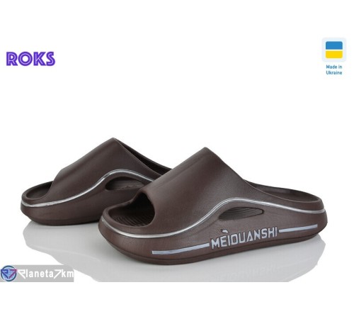 Шлепки жіночі на літо (8 пар р.37-40) коричневий  "Roks"