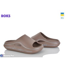 Шлепки жіночі на літо (8 пар р.37-40) коричневий  "Roks"
