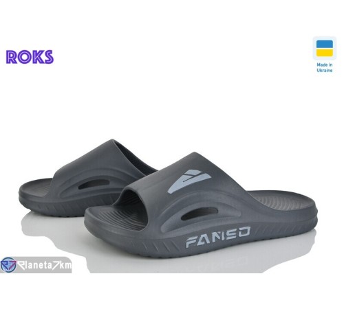 Шлепки чоловічі на літо (8 пар р.41-44) сірий  "Roks"