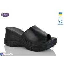 Шлепки жіночі на літо (6 пар р.36-40) чорний  "Garti"