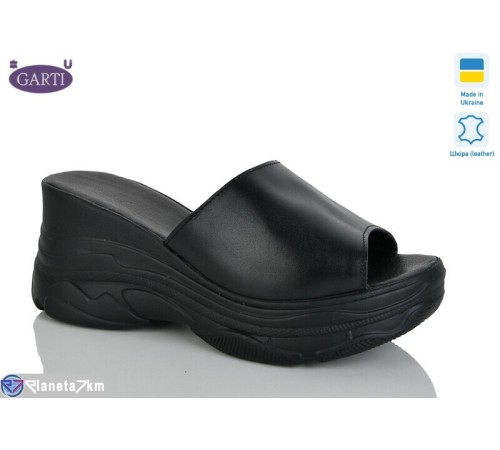 Шлепки жіночі на літо (6 пар р.36-40) чорний  "Garti"