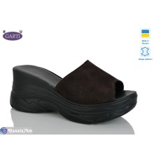 Шлепки жіночі на літо (6 пар р.36-40) коричневий  "Garti"