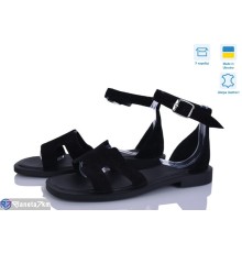 Босоніжки жіночі на літо (6 пар р.36-40) чорний  "Linda"