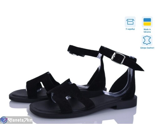 Босоніжки жіночі на літо (6 пар р.36-40) чорний  "Linda"