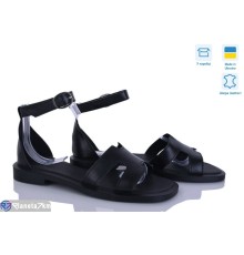 Босоніжки жіночі на літо (6 пар р.36-40) чорний  "Linda"