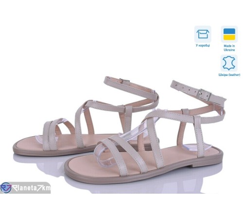 Босоніжки жіночі на літо (6 пар р.36-40) бежевий  "Linda"