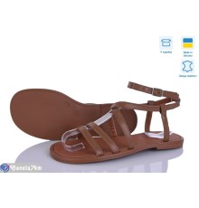 Босоніжки жіночі на літо (6 пар р.36-40) коричневий  "Linda"