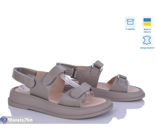 Босоніжки жіночі на літо (6 пар р.36-40) коричневий  "Linda"