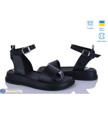 Босоніжки жіночі на літо (6 пар р.36-40) чорний  "Linda"