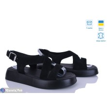 Босоніжки жіночі на літо (6 пар р.36-40) чорний  "Linda"