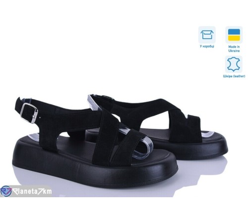Босоніжки жіночі на літо (6 пар р.36-40) чорний  "Linda"