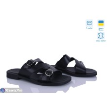 Шлепки жіночі на літо (6 пар р.36-40) чорний  "Linda"