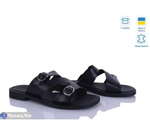 Шлепки жіночі на літо (6 пар р.36-40) чорний  "Linda"