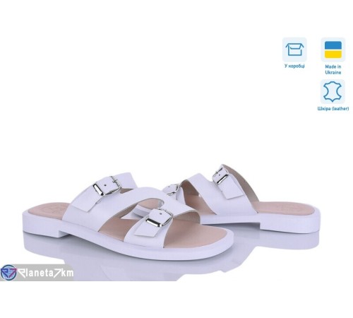 Шлепки жіночі на літо (6 пар р.36-40) білий  "Linda"