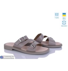 Шлепки жіночі на літо (6 пар р.36-40) коричневий  "Linda"