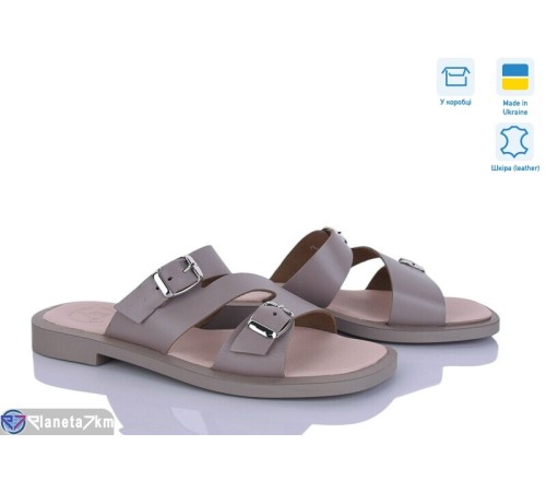 Шлепки жіночі на літо (6 пар р.36-40) коричневий  "Linda"