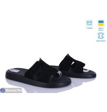 Шлепки жіночі на літо (6 пар р.36-40) чорний  "Linda"