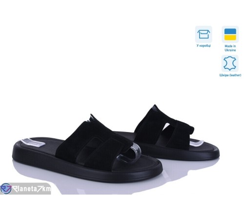 Шлепки жіночі на літо (6 пар р.36-40) чорний  "Linda"