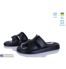 Шлепки жіночі на літо (6 пар р.36-40) чорний  "Linda"