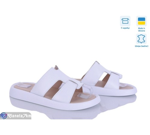 Шлепки жіночі на літо (6 пар р.36-40) білий  "Linda"