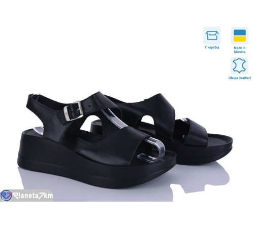 Босоніжки жіночі на літо (6 пар р.36-40) чорний  "Linda"
