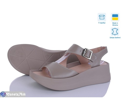 Босоніжки жіночі на літо (6 пар р.36-40) коричневий  "Linda"