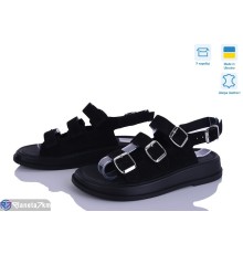 Босоніжки жіночі на літо (6 пар р.36-40) чорний  "Linda"