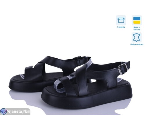 Босоніжки жіночі на літо (6 пар р.36-40) чорний  "Linda"