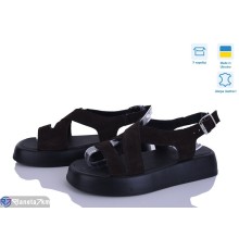 Босоніжки жіночі на літо (6 пар р.36-40) коричневий  "Linda"