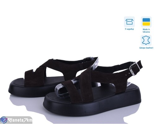 Босоніжки жіночі на літо (6 пар р.36-40) коричневий  "Linda"