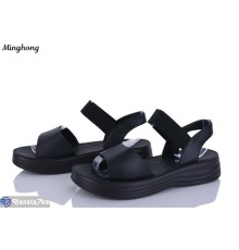 Босоніжки жіночі на літо (8 пар р.37-42) чорний  "HORSE"