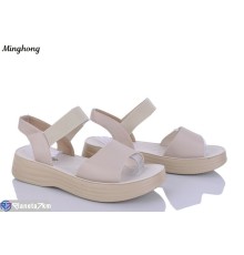 Босоніжки жіночі на літо (8 пар р.37-42) бежевий  "HORSE"