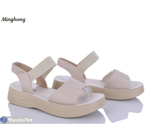 Босоніжки жіночі на літо (8 пар р.37-42) бежевий  "HORSE"