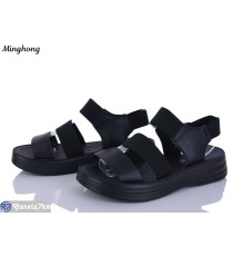 Босоніжки жіночі на літо (8 пар р.37-42) чорний  "HORSE"