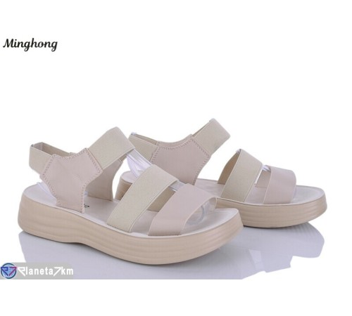 Босоніжки жіночі на літо (8 пар р.37-42) бежевий  "HORSE"