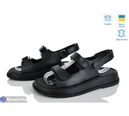 Босоніжки жіночі на літо (6 пар р.36-40) чорний  "Linda"