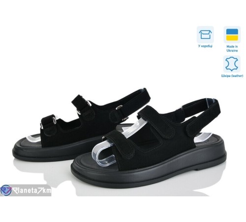 Босоніжки жіночі на літо (6 пар р.36-40) чорний  "Linda"