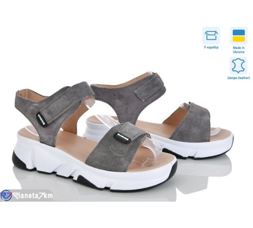 Босоніжки жіночі на літо (6 пар р.36-40) сірий  "Linda"