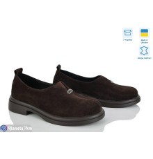 Туфлі жіночі на весну/осінь (6 пар р.36-40) коричневий  "Linda"