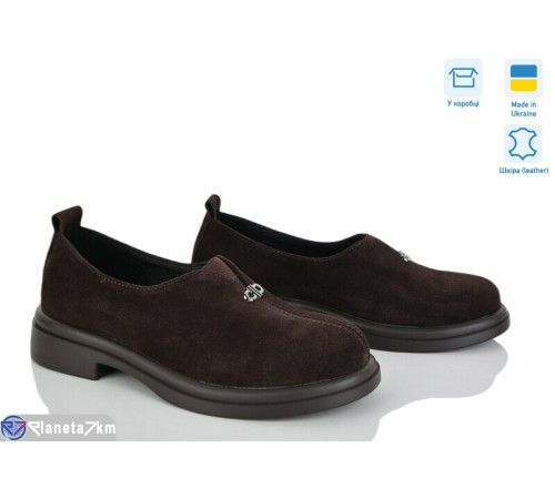 Туфлі жіночі на весну/осінь (6 пар р.36-40) коричневий  "Linda"