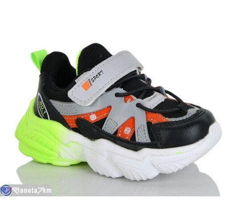 Дитячі кросівки на весну/осінь (8 пар р.21-26) чорний  "Laifakids"