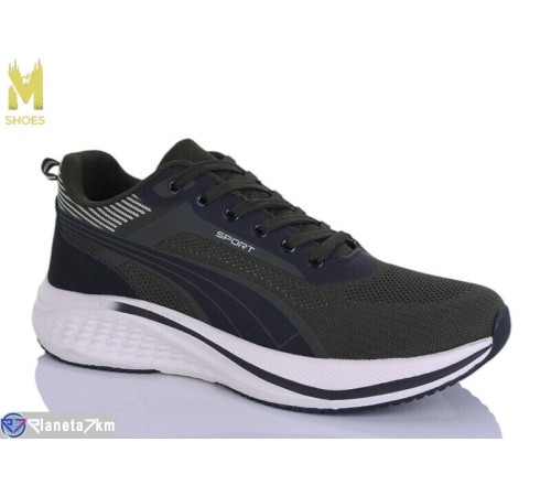 Кросівки чоловічі на весну/осінь (8 пар р.41-46) зелений  "M.Shoes"