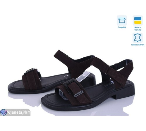 Босоніжки жіночі на літо (8 пар р.36-41) коричневий  "FOX"