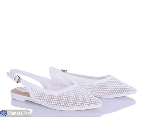Туфлі жіночі на літо (8 пар р.36-41) білий  "LOREDANA"